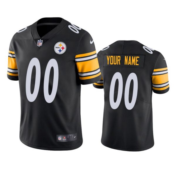 Personalized Men’s Pittsburgh Steelers Limited Jersey Stitched Black