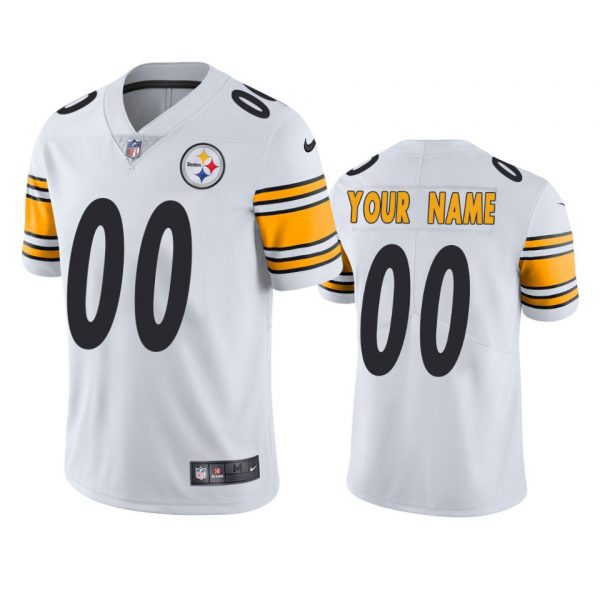 Personalized Men’s Pittsburgh Steelers Limited Jersey Stitched White