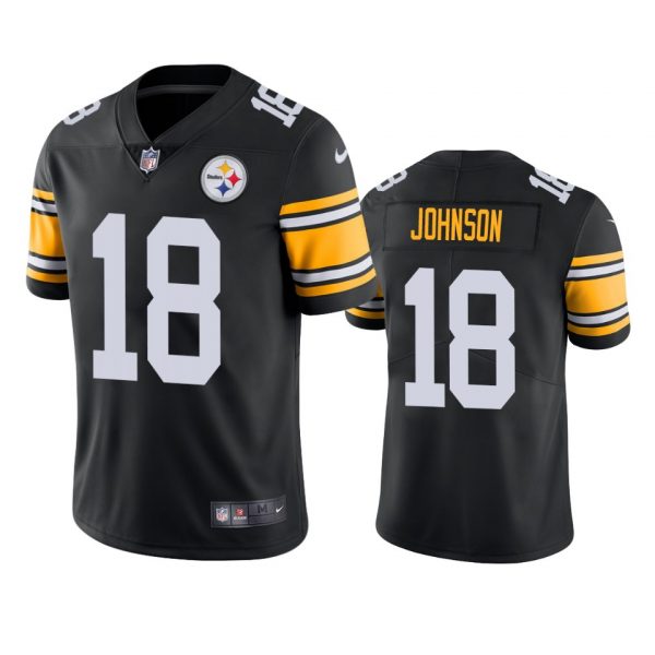 Personalized Men’s #18 Diontae Johnson Pittsburgh Steelers Limited Jersey Stitched Black