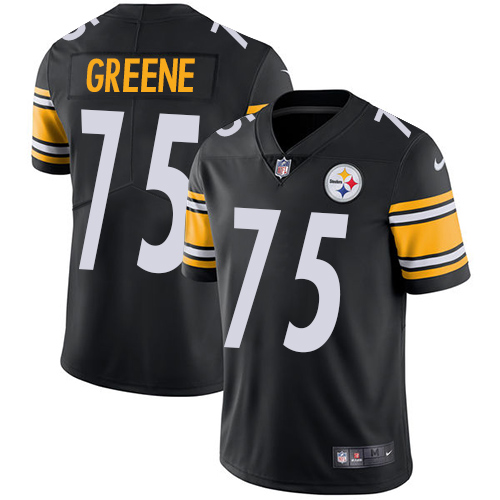Personalized Men’s #75 Joe Greene Pittsburgh Steelers Limited Jersey Stitched Black