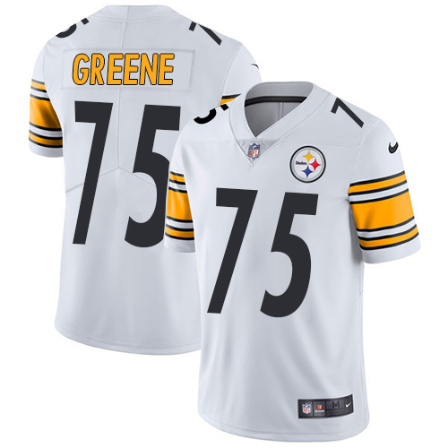 Personalized Men’s #75 Joe Greene Pittsburgh Steelers Limited Jersey Stitched White