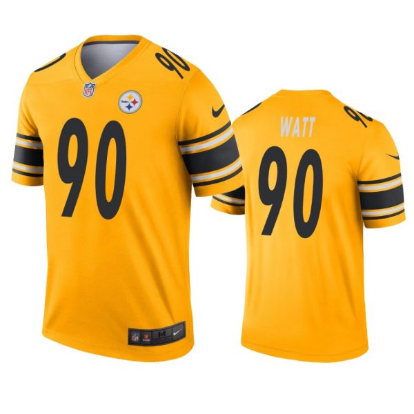 Personalized Men’s #90 T.J. Watt Pittsburgh Steelers Limited Jersey Stitched Yellow