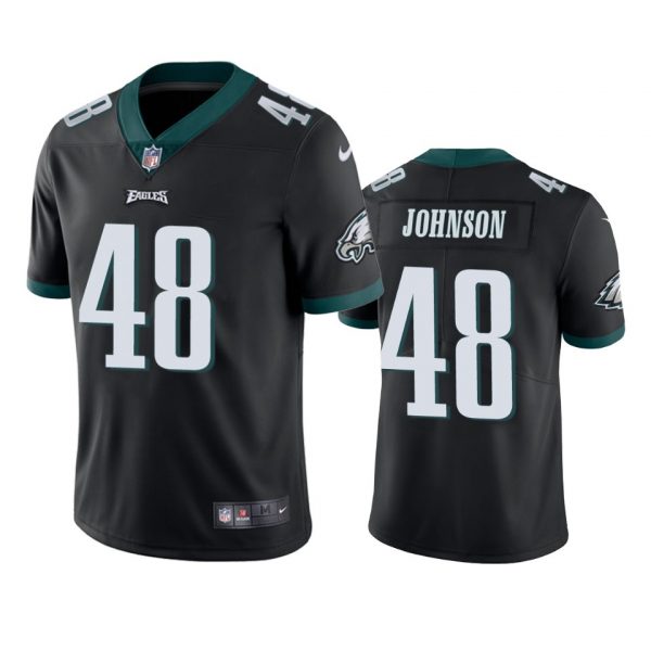 Personalized Men’s Patrick Johnson Philadelphia Eagles Limited Jersey Stitched Black