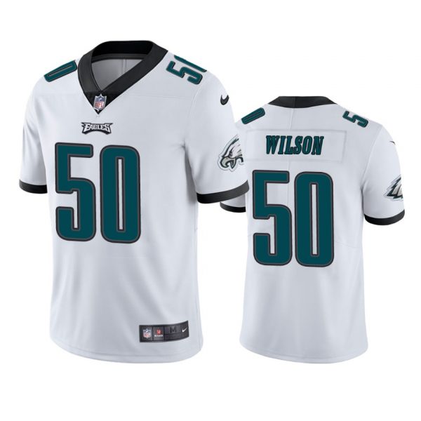 Personalized Men’s Eric Wilson Philadelphia Eagles Limited Jersey Stitched White