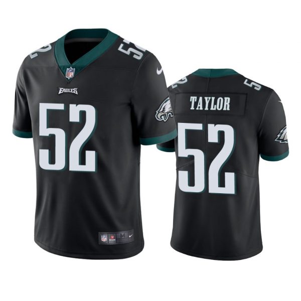Personalized Men’s Davion Taylor Philadelphia Eagles Limited Jersey Stitched Black