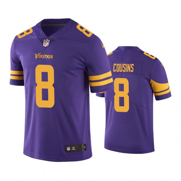 Personalized Men’s Kirk Cousins Minnesota Vikings Limited Stitched Jersey Purple