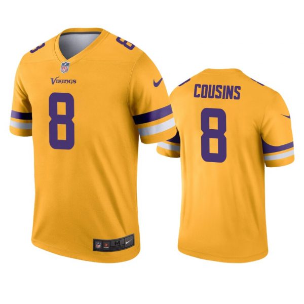 Personalized Men’s Kirk Cousins Minnesota Vikings Limited Stitched Jersey Yellow