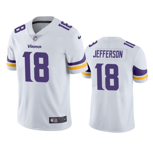 Personalized Men’s Justin Jefferson Minnesota Vikings Limited Stitched Jersey White