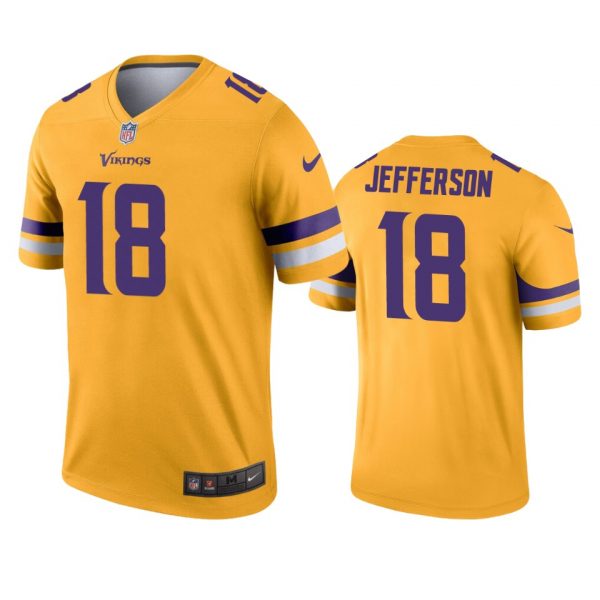 Personalized Men’s Justin Jefferson Minnesota Vikings Limited Stitched Jersey Yellow