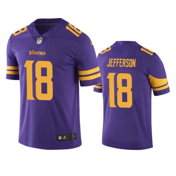 Personalized Men’s Justin Jefferson Minnesota Vikings Limited Stitched Jersey Purple