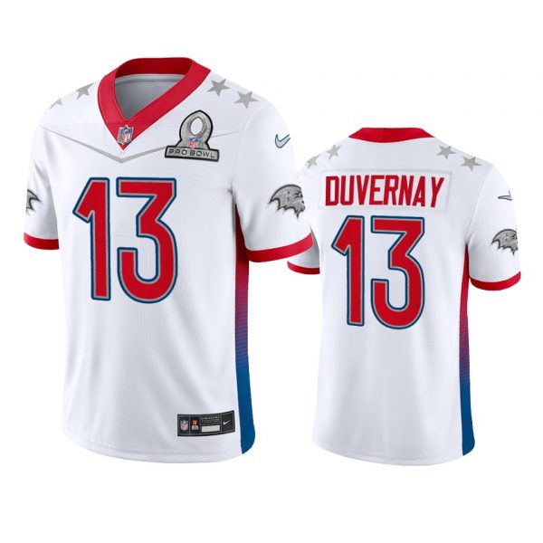 Personalized Men’s Devin Duvernay Baltimore Ravens 2022 AFC Pro Bowl Stitched Jersey White