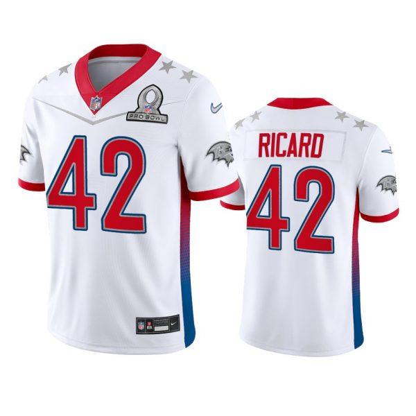 Personalized Men’s Patrick Ricard Baltimore Ravens 2022 AFC Pro Bowl Stitched Jersey White