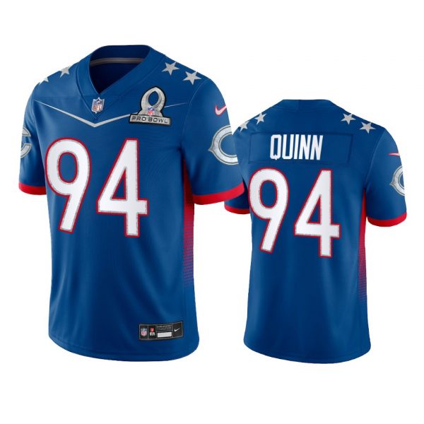 Personalized Men’s Robert Quinn Chicago Bears 2022 NFC Pro Bowl Stitched Jersey Royal