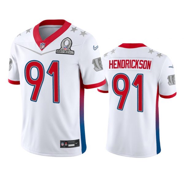 Personalized Men’s Trey Hendrickson Cincinnati Bengals 2022 AFC Pro Bowl Stitched Jersey White