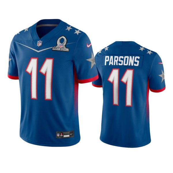 Personalized Men’s Micah Parsons Dallas Cowboys 2022 NFC Pro Bowl Stitched Jersey Royal