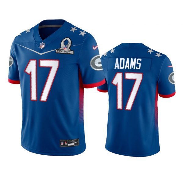 Personalized Men’s Davante Adams Green Bay Packers 2022 NFC Pro Bowl Stitched Jersey Royal