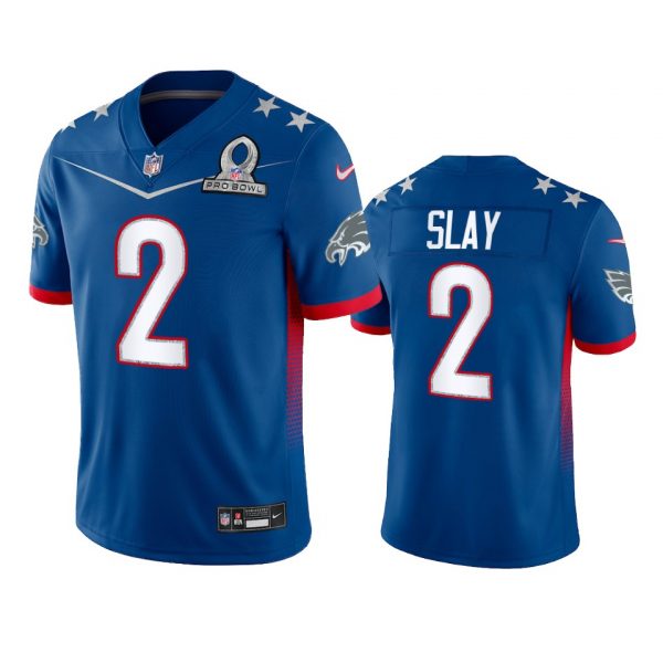 Personalized Men’s Darius Slay Philadelphia Eagles 2022 NFC Pro Bowl Stitched Jersey Royal