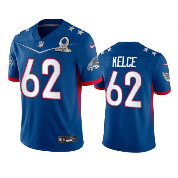 Personalized Men’s Jason Kelce Philadelphia Eagles 2022 NFC Pro Bowl Stitched Jersey Royal