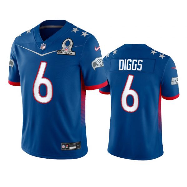 Personalized Men’s Quandre Diggs Seattle Seahawks 2022 NFC Pro Bowl Stitched Jersey Royal