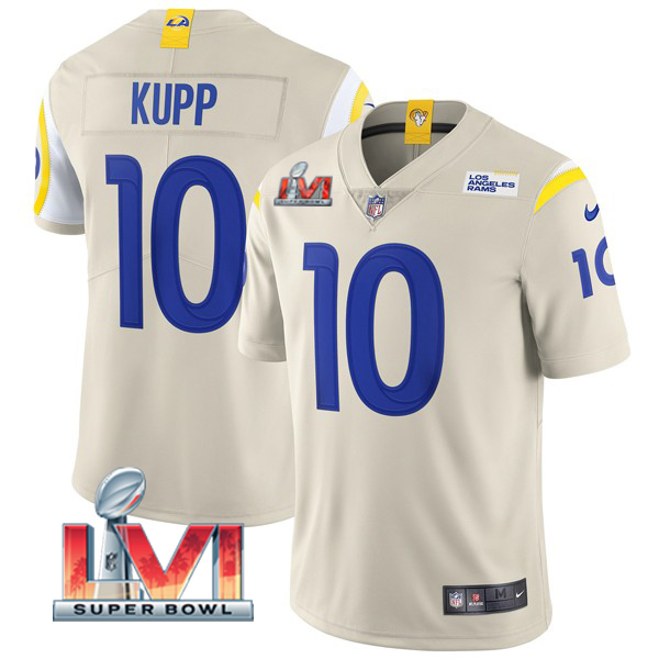 Personalized Men’s Cooper Kupp Los Angeles Rams 2022 Super Bowl LVI Limited Stitched Jersey Bone