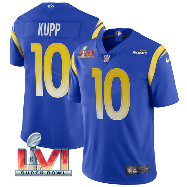 Personalized Men’s Cooper Kupp Los Angeles Rams 2022 Super Bowl LVI Limited Stitched Jersey Royal