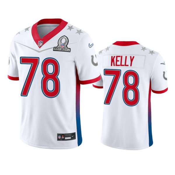 Personalized Men’s Ryan Kelly Indianapolis Colts 2022 AFC Pro Bowl Stitched Jersey White