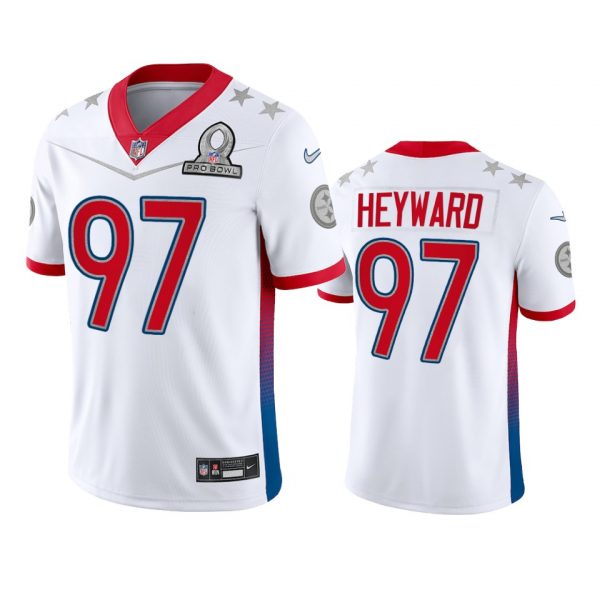 Personalized Men’s Cameron Heyward Pittsburgh Steelers 2022 AFC Pro Bowl Stitched Jersey White