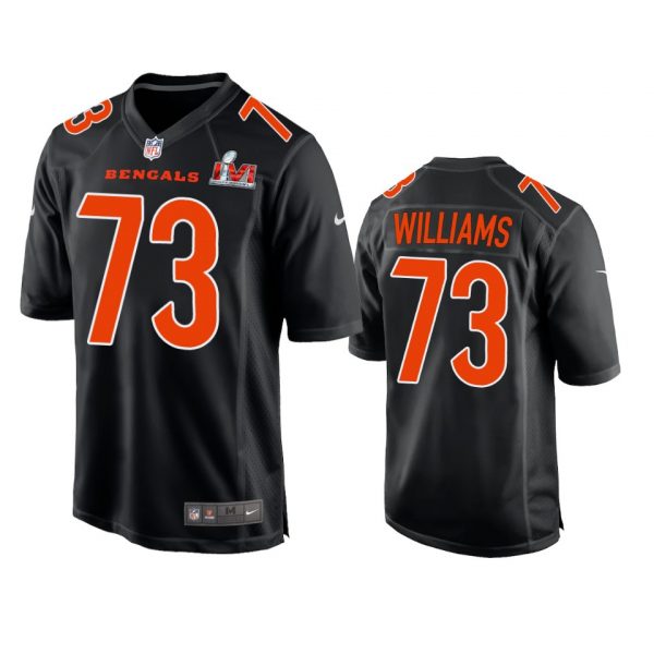 Personalized Men’s Jonah Williams Cincinnati Bengals 2022 Super Bowl LVI Black Bound Game Stitched Jersey