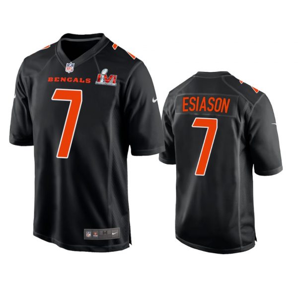 Personalized Men’s Boomer Esiason Cincinnati Bengals 2022 Super Bowl LVI Black Bound Game Stitched Jersey