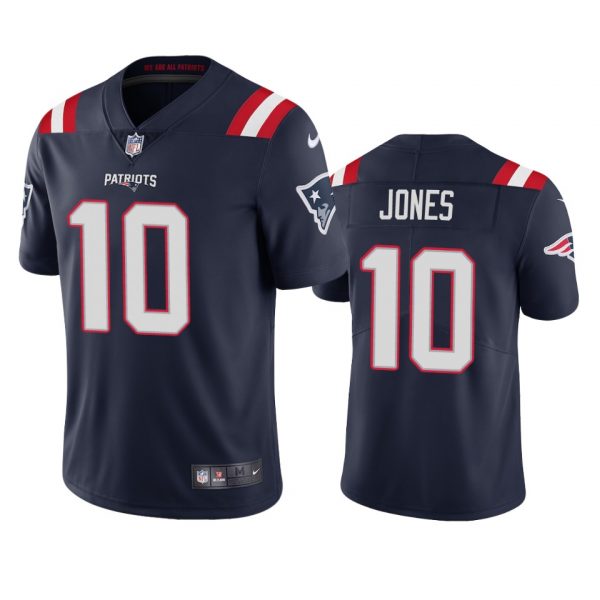 Personalized Men’s Mac Jones New England Patriots Limited Stitched Jersey Navy