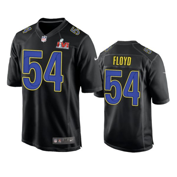 Personalized Men’s Leonard Floyd Los Angeles Rams 2022 Super Bowl LVI Black Bound Game Stitched Jersey