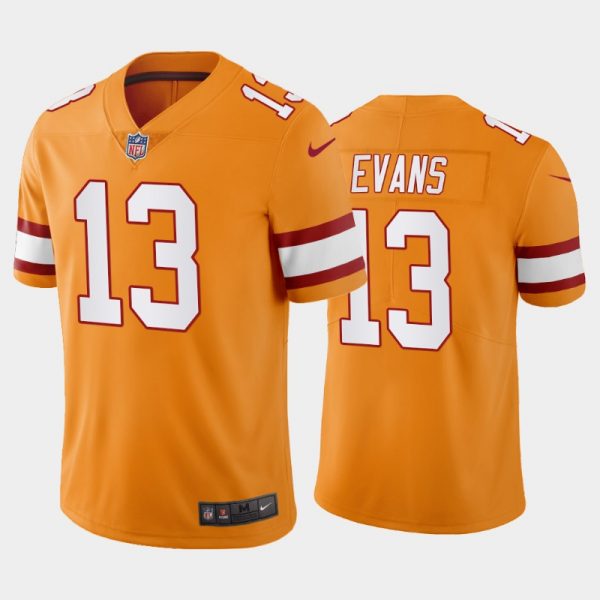 Personalized Men’s Mike Evans Tampa Bay Buccaneers Orange Creamsicle Throwback Stitched Jersey