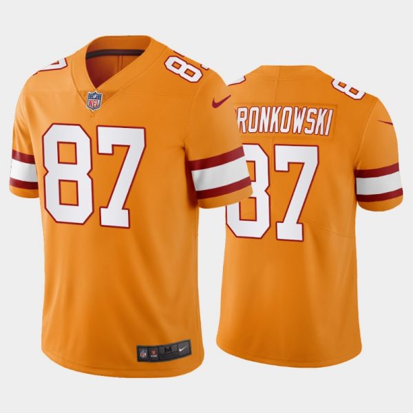 Personalized Men’s Rob Gronkowski Tampa Bay Buccaneers Orange Creamsicle Throwback Stitched Jersey