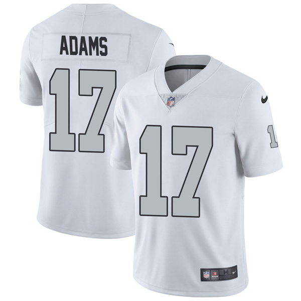 Personalized Men’s Las Vegas Raiders Davante Adams White Color Rush Stitched Jersey