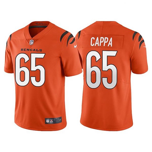 Personalized Men’s Cincinnati Bengals Alex Cappa Orange Limited Stitched Jersey