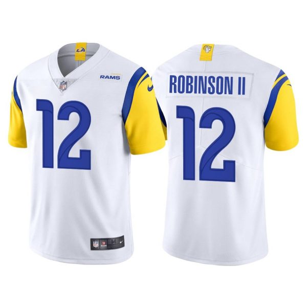 Personalized Men’s Los Angeles Rams Allen Robinson White Limited Stitched Jersey