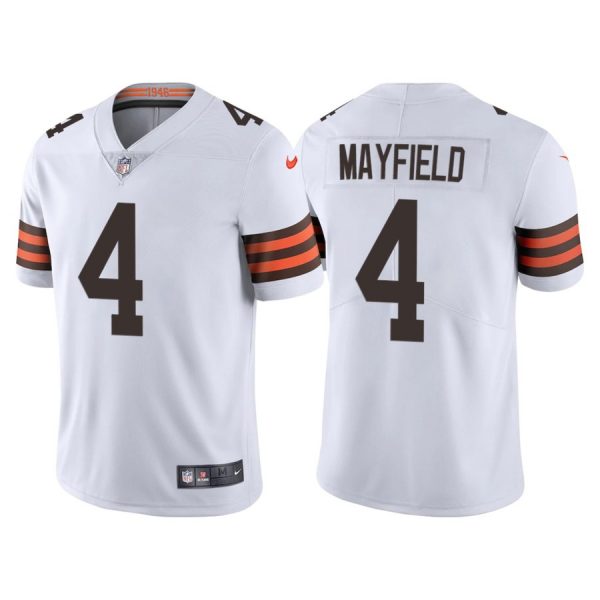 Personalized Men’s Cleveland Browns Deshaun Watson White Limited Stitched Jersey