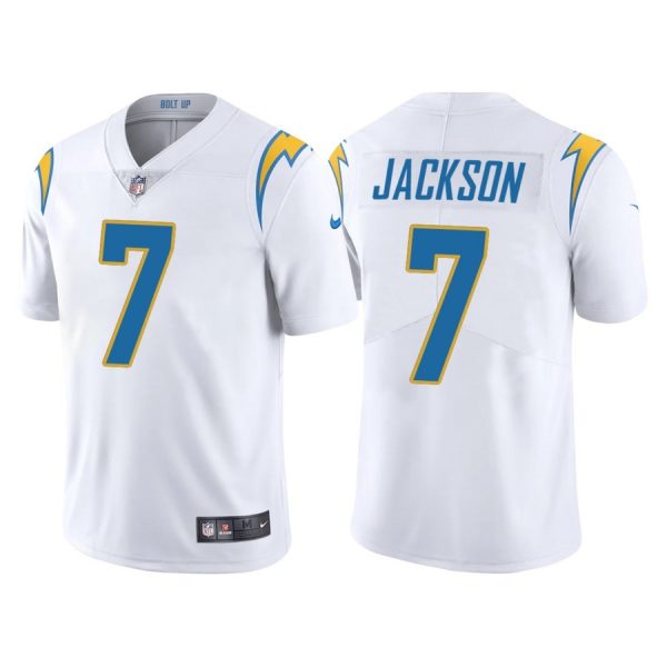 Personalized Youth Los Angeles Chargers J.C. Jackson White Limited Stitched Jersey