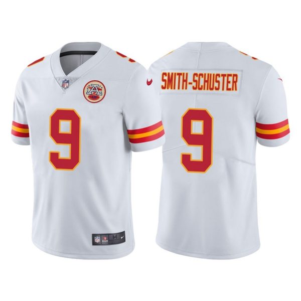 Personalized Youth Kansas City Chiefs JuJu Smith-Schuster White Limited Stitched Jersey