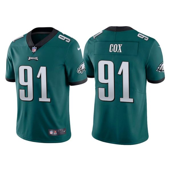 Personalized Youth Philadelphia Eagles Fletcher Cox Midnight Green Limited Stitched Jersey