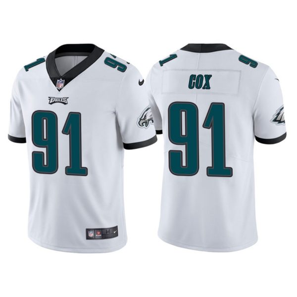 Personalized Men’s Philadelphia Eagles Fletcher Cox White Limited Stitched Jersey
