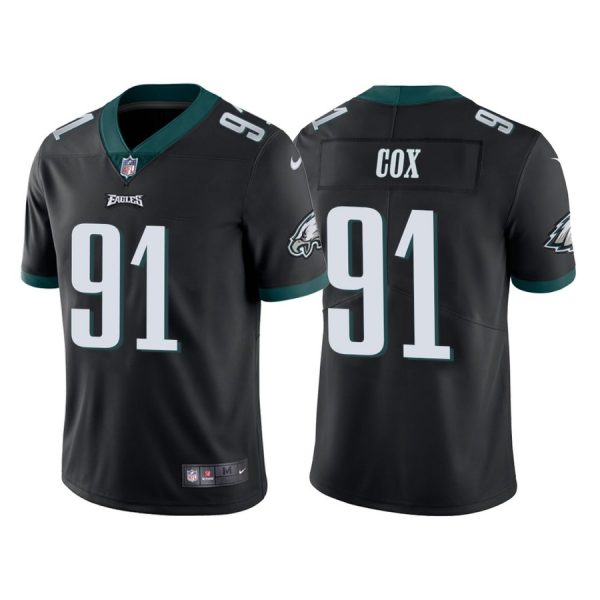 Personalized Youth Philadelphia Eagles Fletcher Cox Black Limited Stitched Jersey