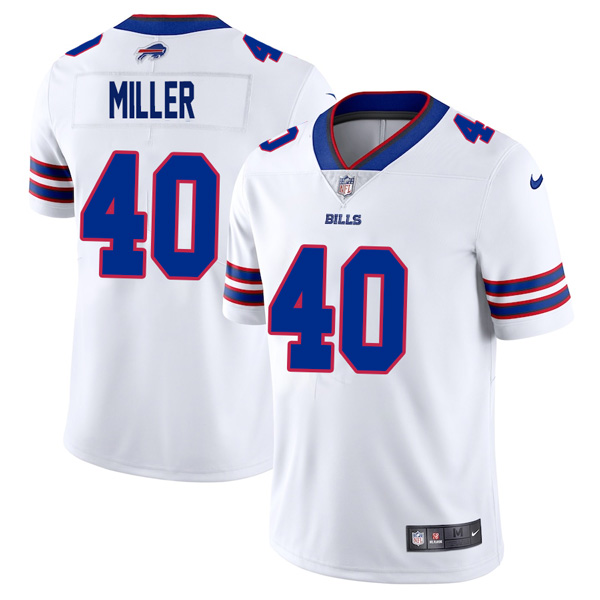 Personalized Men’s Buffalo Bills Von Miller White Limited Stitched Jersey
