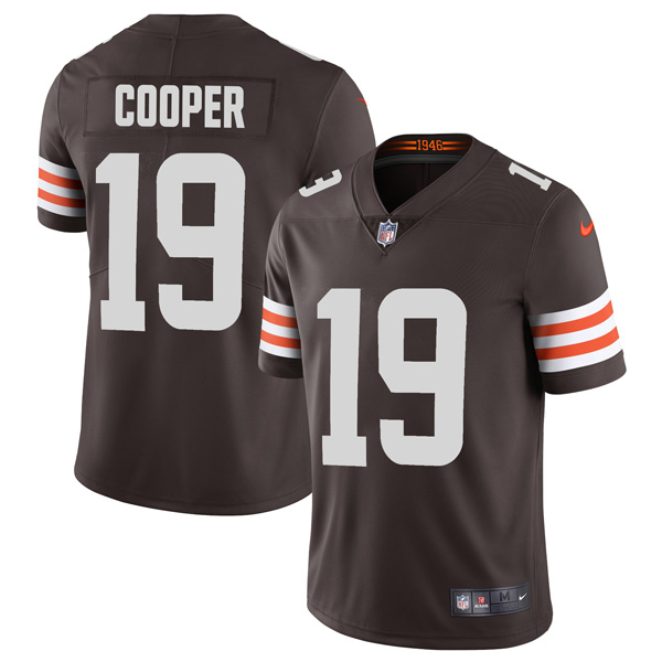 Personalized Youth Cleveland Browns Amari Cooper Brown Limited Stitched Jersey