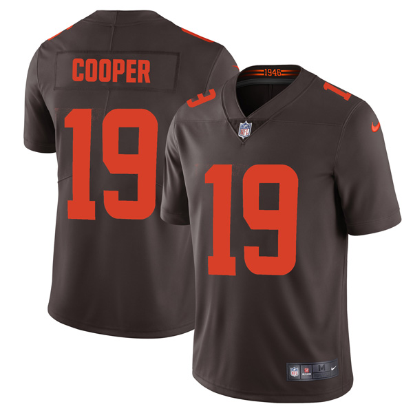 Personalized Youth Cleveland Browns Amari Cooper Brown Color Rush Stitched Jersey