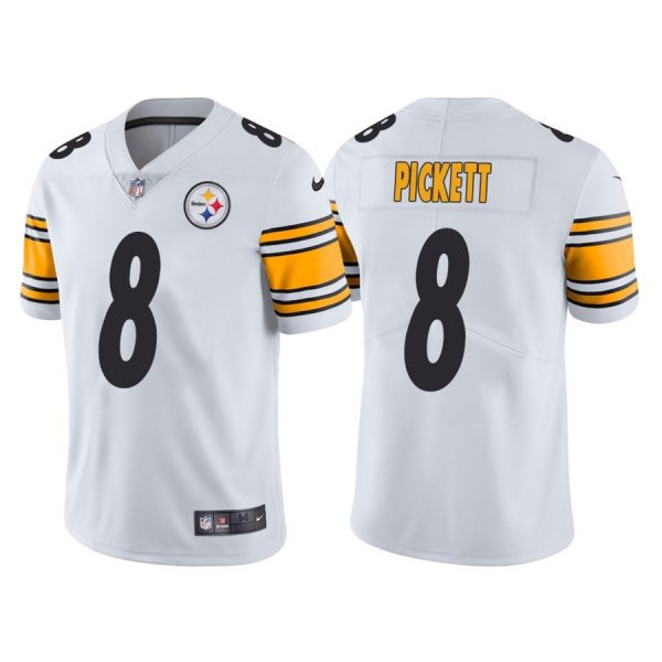Personalized Men’s Pittsburgh Steelers Kenny Pickett 2022 NFL Draft Stitched Jersey White