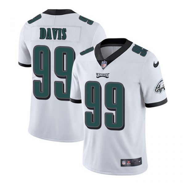 Personalized Men’s Philadelphia Eagles Jordan Davis 2022 NFL Draft Stitched Jersey White