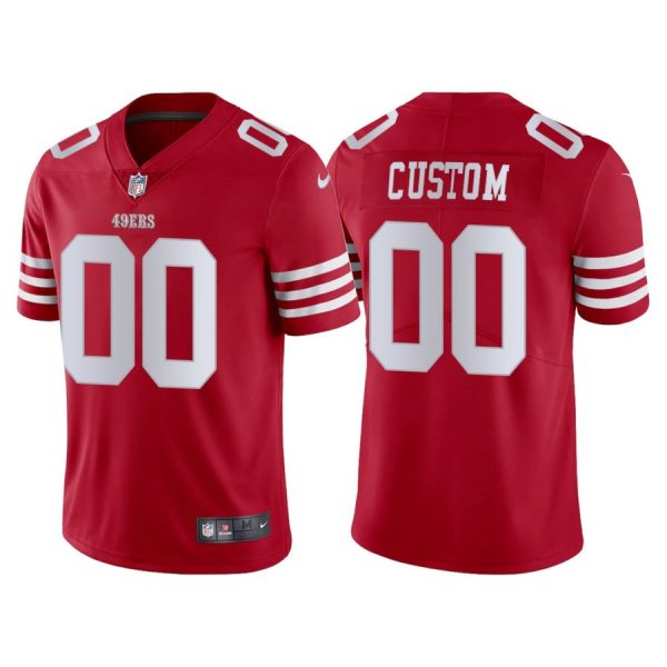 Personalized Men’s San Francisco 49ers 2022 Limited Stitched Jersey Scarlet