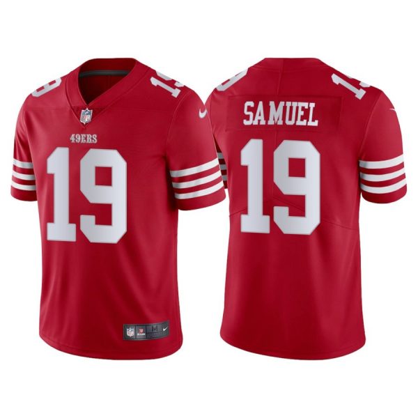 Personalized Men’s San Francisco 49ers Deebo Samuel 2022 Limited Stitched Jersey Scarlet