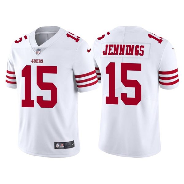 Personalized Men’s San Francisco 49ers Jauan Jennings 2022 Limited Stitched Jersey White